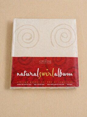 NIP The Crystal Collection Natural Swirl Photo Album 160 Slots 4x6 Memo